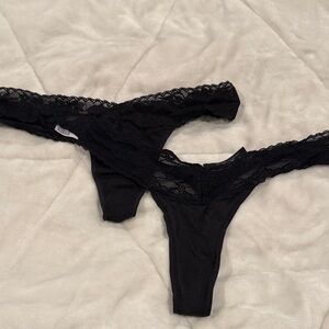 Victoria's Secret Black Lace Panties
